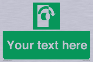 Custom Turn Clockwise Sign